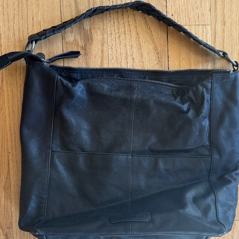 Lucky Brand Black Leather Shoulder Bag